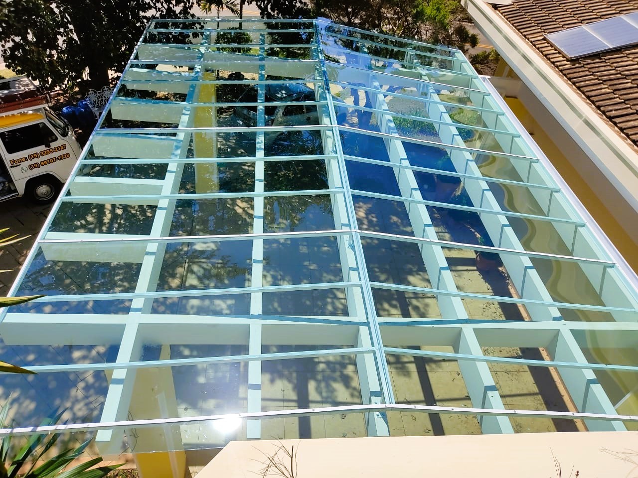 Cobertura de policarbonato vinhedo Cobertura de policarbonato vinhedo